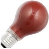 Halogeenlamp - Rood - Grote Fitting E27 - Standaardlamp - 28W - 60mm