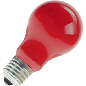 Halogeenlamp | Grote fitting E27 | Standaardlamp | Rood | 60mm | 28W