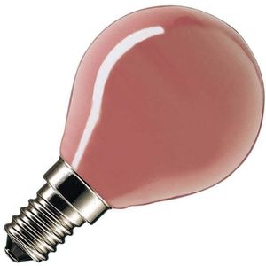 Gloeilamp Kogellamp | Kleine fitting E14 | 25W Rood
