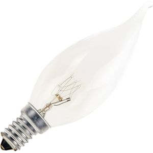 Gloeilamp Kaarslamp tip | Kleine fitting E14 | 25W