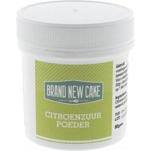 BrandNewCake® Citroenzuur Poeder 60gr - Bakingrediënten - Bakken