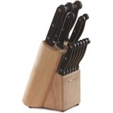 Messenset - Staal - Zwart - 6 Stuks