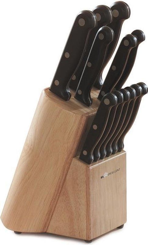 Messenset - Staal - Zwart - 6 Stuks