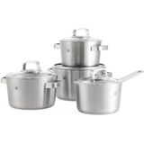 BK Conical Glas Pannenset - 4-delig - glazen deksels