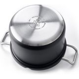 BK Q-linair Master Black kookpannenset - 5-delig - veilig afgietsysteem - inc. RVS deksel - inductie