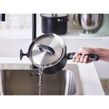 BK - Flow Cool Black - Kookpannenset - 4 Delig - RVS - Veilig Afgietsysteem