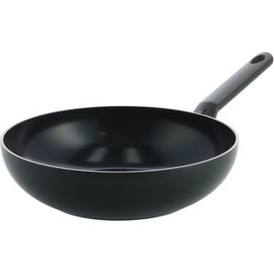 BK - Blue Label - Inductie Wokpan - Ø 28 cm - Zwart Aluminium met Keramische Coating