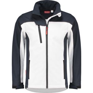 Workman - 2501 Softshell Jacket - Wit/Navy - Jacks