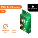 Staalmeester - Microvilt Roller - Verfroller - Kleur: Wit - Materiaal: Microfiber