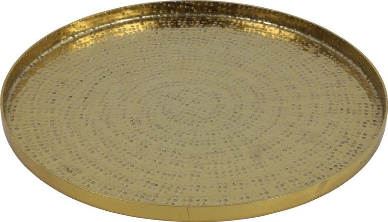 Countryfield Dienblad - Marbella - Metaal - goud - luxe - D24 x 1.5 cm