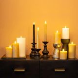 Countryfield LED kaarsen met afstandsbediening 'Lyon' (Set van 2, Ø 2.2cm, Beige)