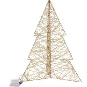 vidaXL Metalen kerstboom met standaard Goud 180 cm