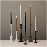 LED kaarsen met bewegende vlam - gotische Dinerkaars wax 38 cm