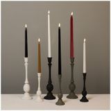 Countryfield LED dinerkaarsen - 2x st - rood - 28 cm - met afstandsbediening