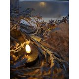 Countryfield LED theelichtjes/waxinelichtjes - 2x st - zwart - D4 x H5,2 cm - met timer