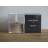 Countryfield LED theelichtjes/waxinelichtjes - 2x st - beige - D4 x H5,2 cm - met timer