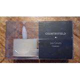 Countryfield LED theelichtjes/waxinelichtjes - 2x st - creme wit - D4 x H5,2 cm - met timer