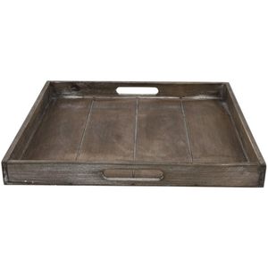 Countryfield - Dienblad Claudina - Bruin - Hout - 39x39xH4cm