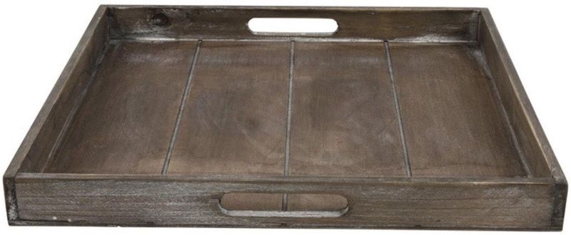 Countryfield - Dienblad Claudina - Bruin - Hout - 39x39xH4cm