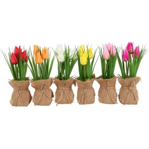 Vaas Met Kunstbloemen Bestellen - Kunstboeket