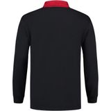 Tricorp Polosweater contrast - Casual - 301006 - Navy-Rood