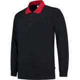 Tricorp Polosweater contrast - Casual - 301006 - Navy-Rood