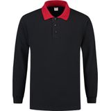 Tricorp Polosweater contrast - Casual - 301006 - Navy-Rood