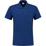 Tricorp poloshirt bi-color - 202002 - koningsblauw-navy