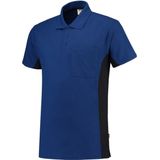 Tricorp poloshirt bi-color - 202002 - koningsblauw-navy