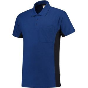 Tricorp poloshirt bi-color - 202002 - koningsblauw-navy