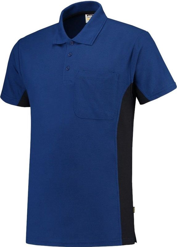 Tricorp poloshirt bi-color - 202002 - koningsblauw-navy