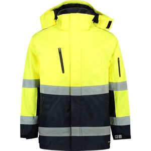 Tricorp - Parka EN471 - Fluor Geel/Navy - Werkjas - Bicolor - 403004