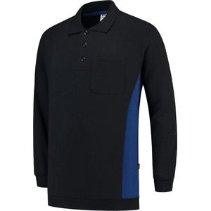 Tricorp polosweater Bi-Color - Workwear - 302001 - navy-koningsblauw