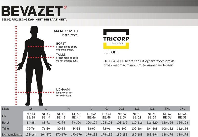 Tricorp - 752001 - Amerikaanse Overall - Marineblauw - 65% Polyester/35% Katoen