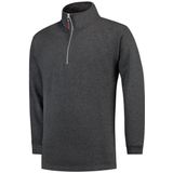 Tricorp Sweater ritskraag - Casual - 301010 - Antracietgrijs