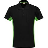 Tricorp Poloshirt Bi-Color - Workwear - 202002 - Zwart-Limoengroen