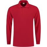 Tricorp Poloshirt lange mouw - Casual - 201009 - Rood