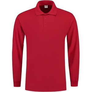 Tricorp Poloshirt lange mouw - Casual - 201009 - Rood