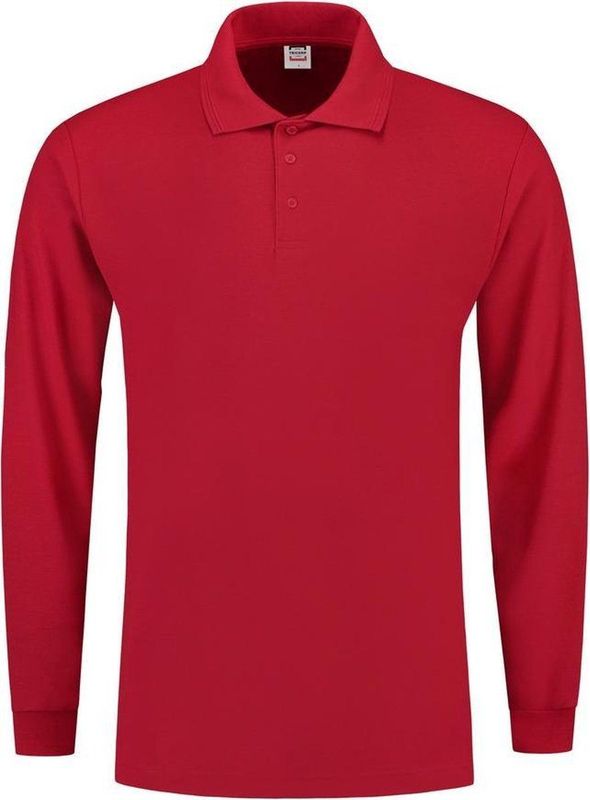 Tricorp Poloshirt lange mouw - Casual - 201009 - Rood