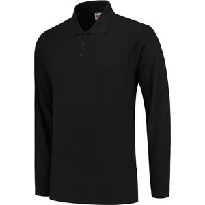 Tricorp Poloshirt lange mouw - Casual - 201009 - Zwart