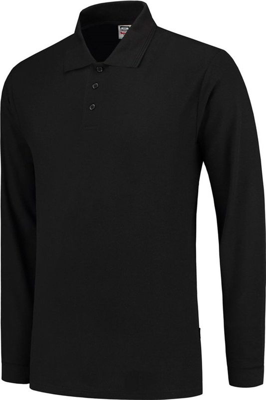 Tricorp Poloshirt lange mouw - Casual - 201009 - Zwart