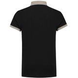 Tricorp Poloshirt bi-color fitted - Casual - 201002 - Zwart-Grijs