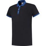 Tricorp Poloshirt bi-color fitted - Casual - 201002 - Zwart-Grijs