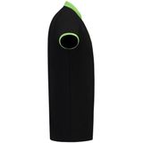 Tricorp polo bi-color fitted zwart-lime PBF 210