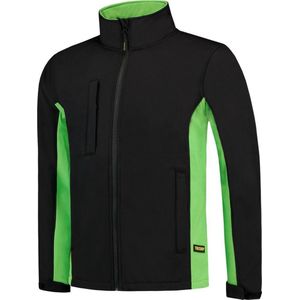 Tricorp - Softshell Bicolor 402002 - Softshelljack - Zwart/Lime