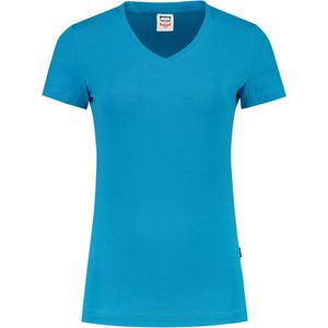 Tricorp Dames T-shirt V-hals 190 grams - Casual - 101008 - Turquoise