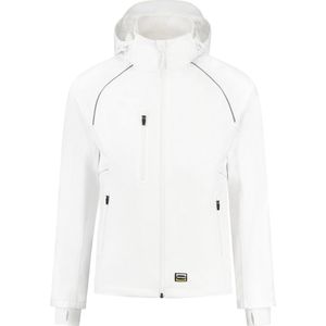 Tricorp - 402018 Tech Shell - Werkjas - Wit - 100% Polyester - Winddicht en Waterbestendig