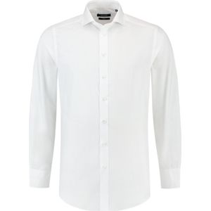 Tricorp - 705007 Overhemd - Wit - Katoen/Polyester - Fitted Pasvorm