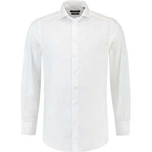 Tricorp - 705007 Overhemd - Wit - Katoen/Polyester - Fitted Pasvorm