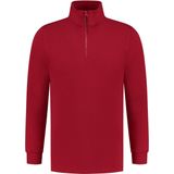 Tricorp Sweater ritskraag - Casual - 301010 - Rood